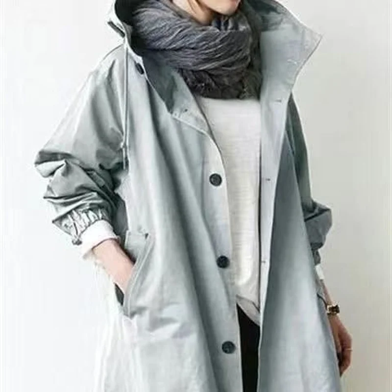 Элегантная Базовая куртка уличная одежда базовая верхняя тренчкоты для женщин