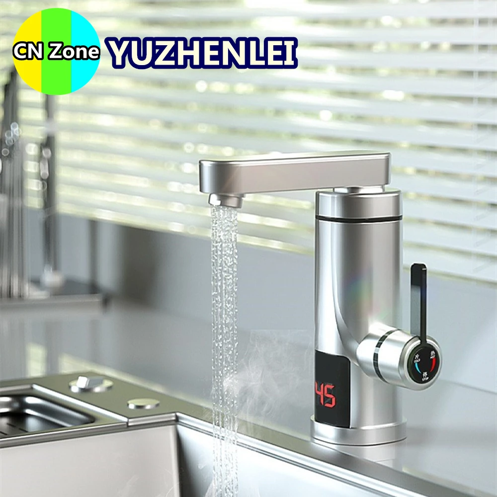 High Efficiency Instant Hot Water Faucet Electric Fast Heater Tap Tankless Heating 3.3KW Kitchen Washroom Office Cold-hot Dual-u
