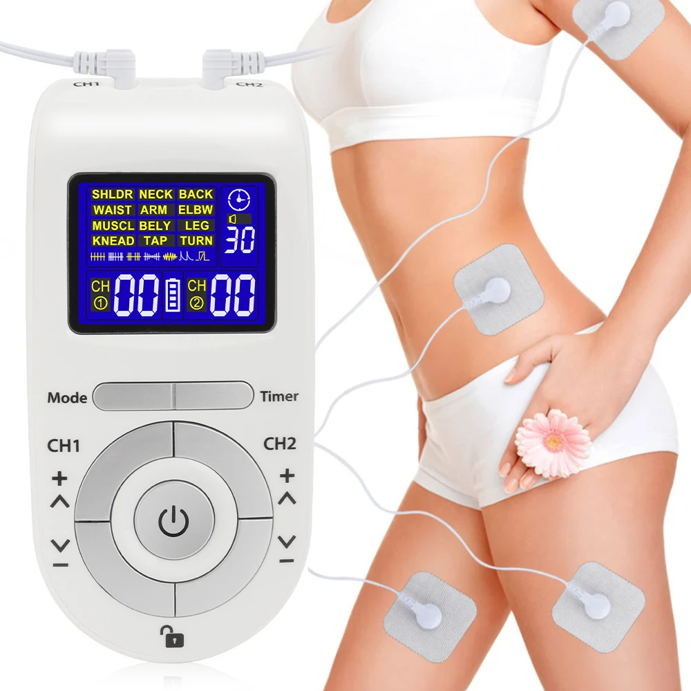 

EMS Tens Massage Machine Electronic Pulse Massager Electrical Nerve Muscle Stimulator Acupuncture Low Frequency Physiotherapy