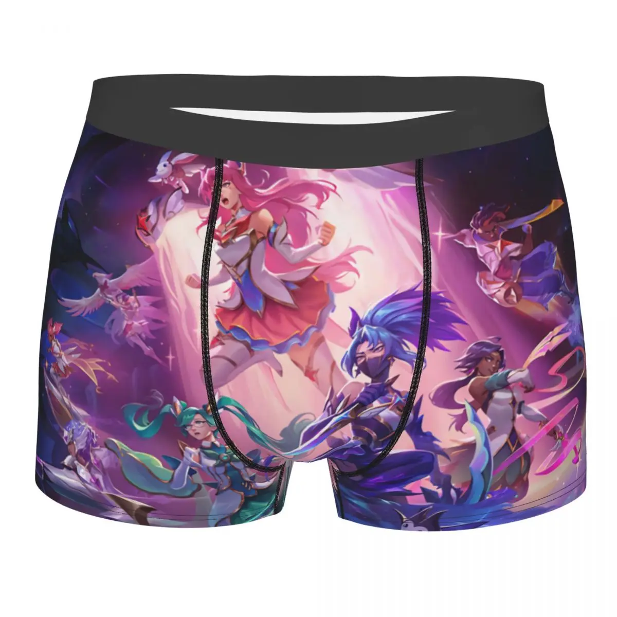 

All Star Guardian Skin Men Boxer Briefs LOL League of Legends Game Highly Breathable Underwear Top Quality Print Shorts Gift