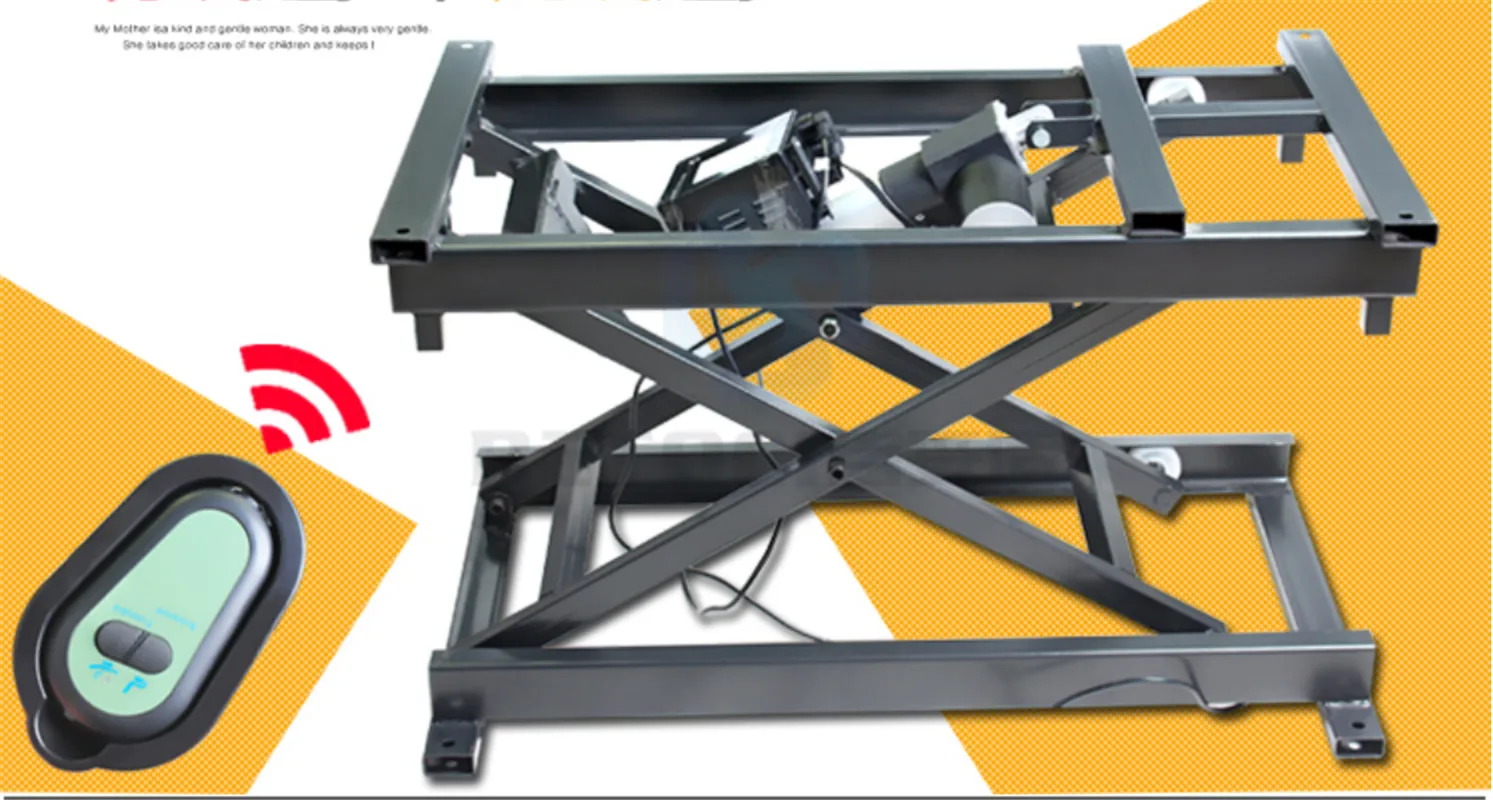 

76*68*48CM Wired Remote Control Table Smart Home Accessories Electric Lift Coffee Table Dining Table Hardware Folding Iron Frame