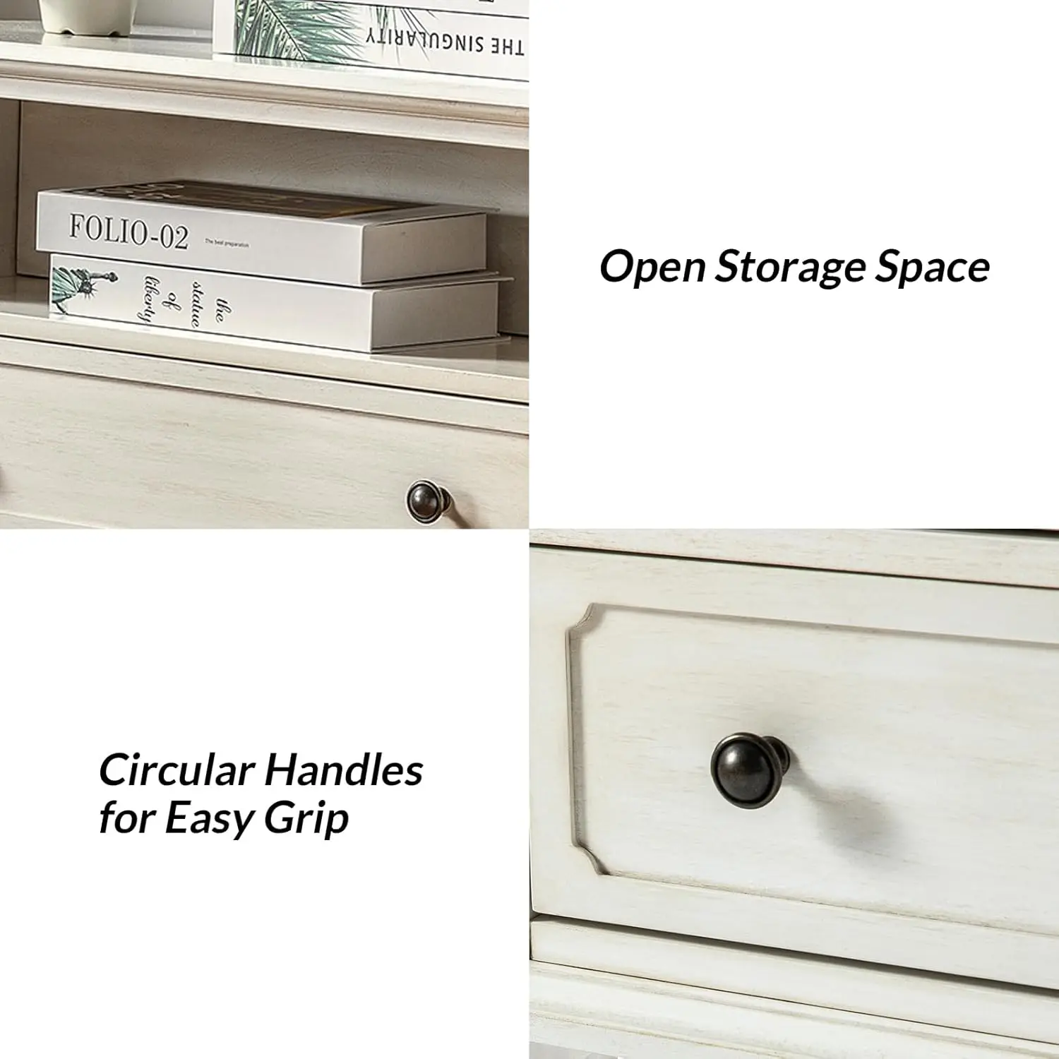 Тумбочка HULALA HOME с зарядной станцией набор из 2 штук торцевой столик для