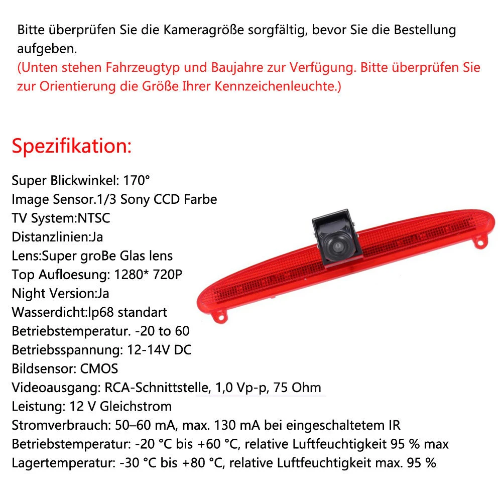 HD 1080P CCD Автомобильная камера заднего вида Mit 7 дюймов Монитор Зеркало Для IVECO Daily 6