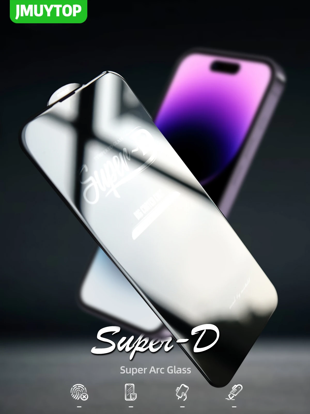 Супер стекло для iphone 14 13 Pro Max защита экрана лучшее Олеофобное Покрытие 2.5D край