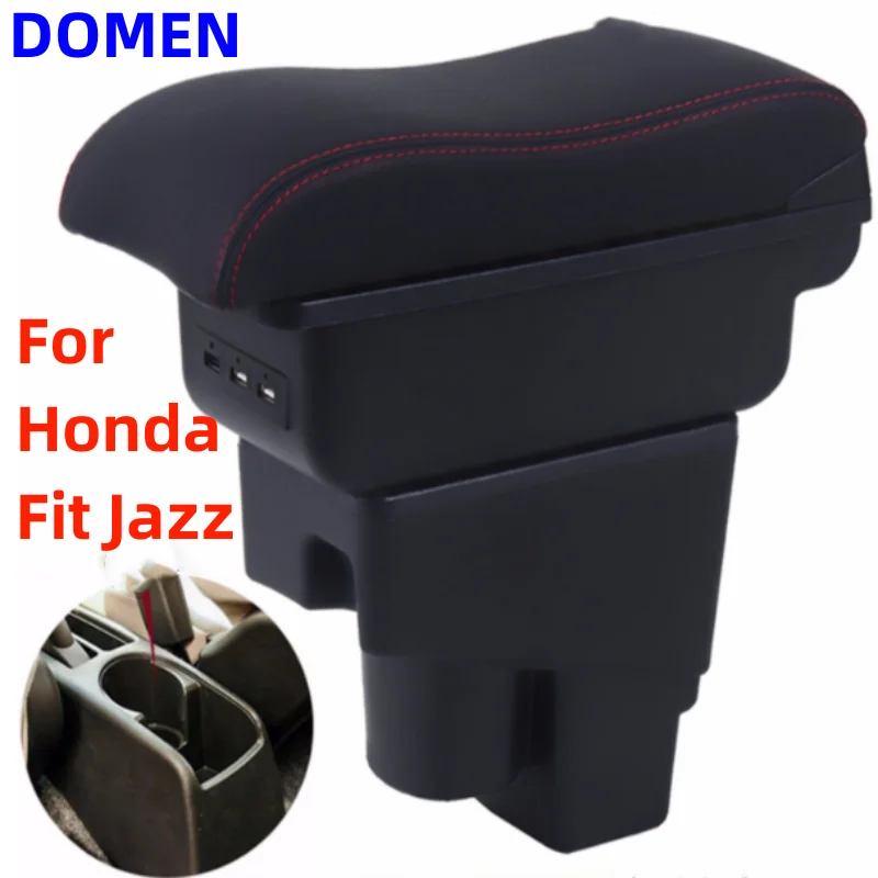 

Arm Rest Rotatable For Honda Fit Jazz 2002-2007 Hatchback Center Centre Console Storage Box Armrest 2003 2004 2005 2006 2007