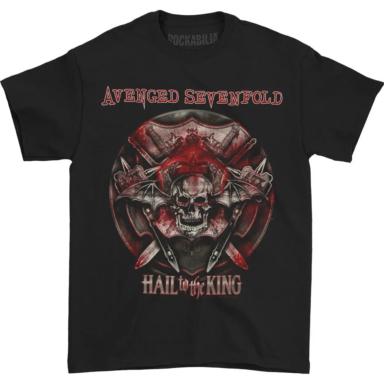 Мужская футболка Avenged Sevenfold Battle Armour X Маленькая черная