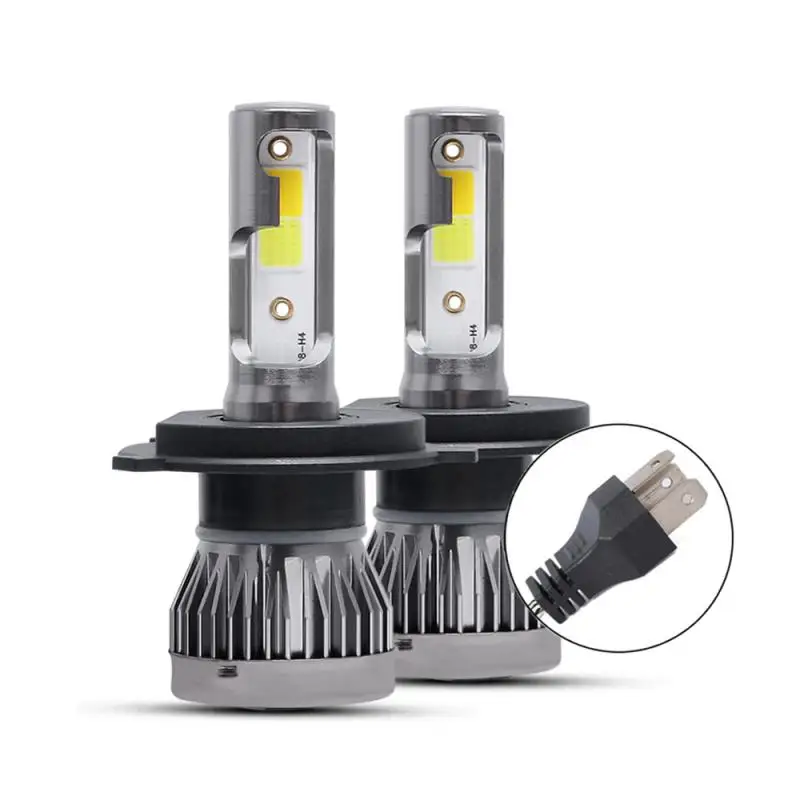 

H4 9003 HB2 LED Headlight Conversion Kit COB Hi/Lo Beam Bulbs 120W 26000LM High Power 6000K White + 3000K Yellow light