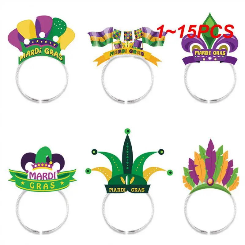 

1~15PCS Carnival Party Headbands Exquisite Mardi Gras Masquerade Party Decorations Headband Decoration Carnival Decoration