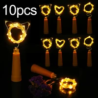 Battery Operated Wine Bottle Cork String Light LED Fairy Decoration for Christmas Tree Wedding Party Garden Holiday Lighting