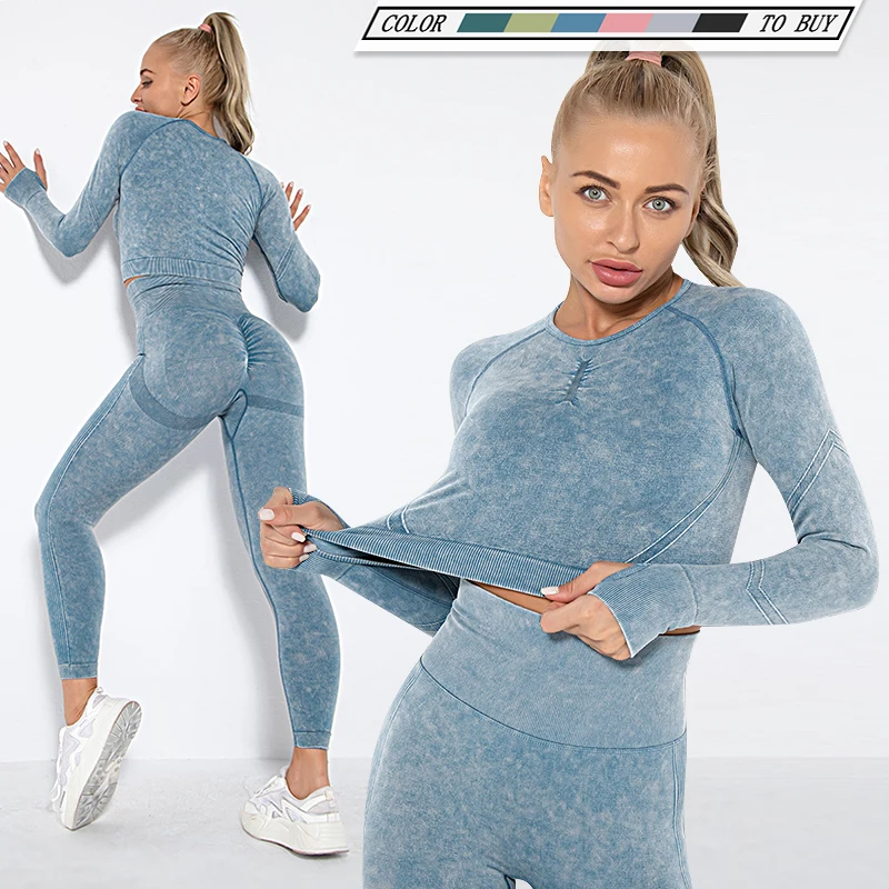 

Women's tracksuit Seamless Yoga Set Women Sportswear Suit For fitness Workout Clothes Sports Outfit Gym Clothing Sports Suits