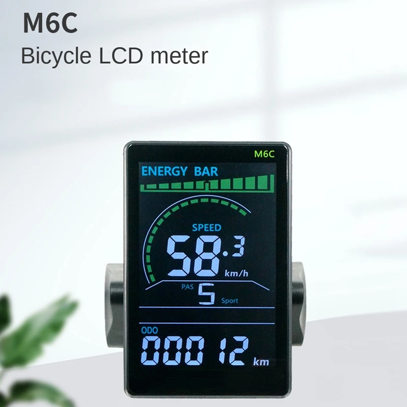 ЖК-дисплей M6C для электровелосипеда цветная панель скутера с USB 24-60 в