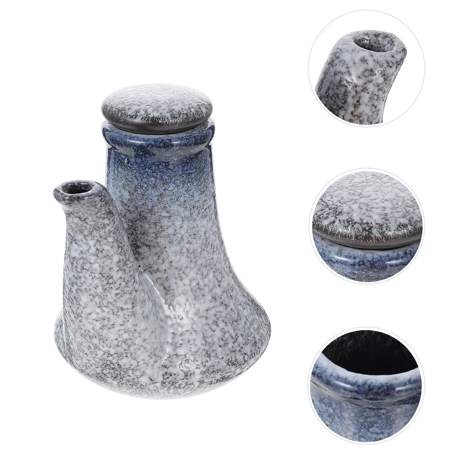 

Dispenser Bottle Oil Sauce Ceramic Vinegar Soy Japanese Olive Jar Condiment Pot Container Seasoning Cruet Porcelain Liquid