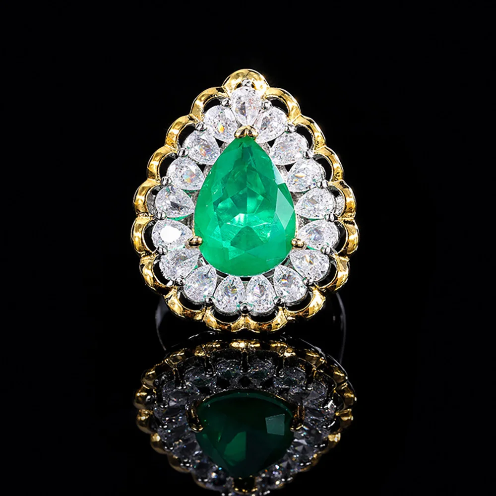 Новинка 2022 10*14 мм рубин изумруд парайба бриллианты для лаборатории свадебные