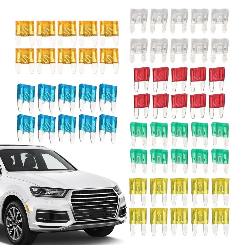 

Fuses Assortment Kit Fuse For Car With Numbers Engraved Mini Size 5a/7.5a/10a/15a/20a Automotive Replacement Fuses Kit For