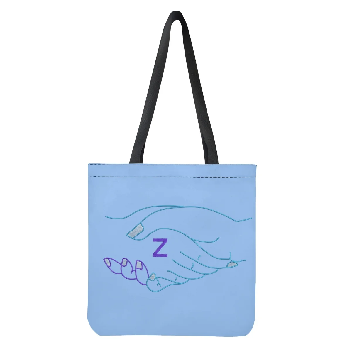 Custom Name Zeta Amicae Tote Bag Personalized Gift Sorority Friends of Zeta Pattern Travel Girls School Bags Shoulder Handbags