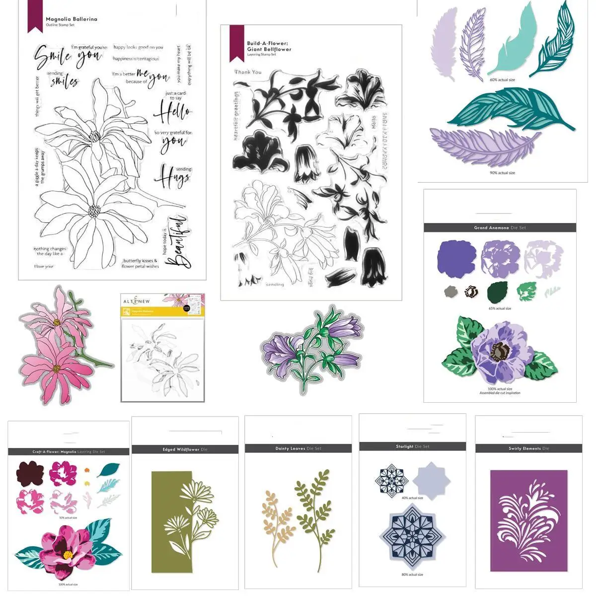 

Flowers Swirls Die Metal Cutting Dies Clear Stamps Stencil Scrapbook Embossed Make Paper Card Album Diy Craft Decoration 2022