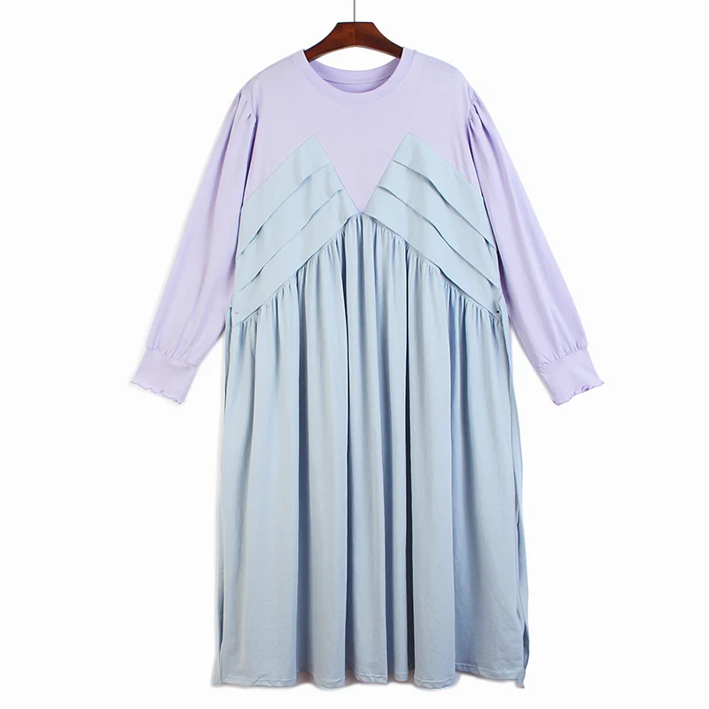 

Женское длинное платье с оборками evlook, свободное Элегантное повседневное винтажное трикотажное платье-макси с перекрестными вставками, Но...