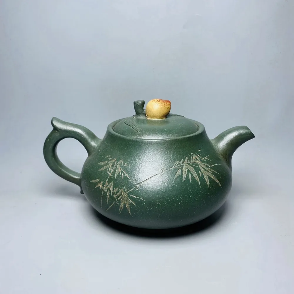 

Китайский Глиняный Чайник Yixing Zisha, долговечный персиковый чайник торговой марки Jinding, 400 мл