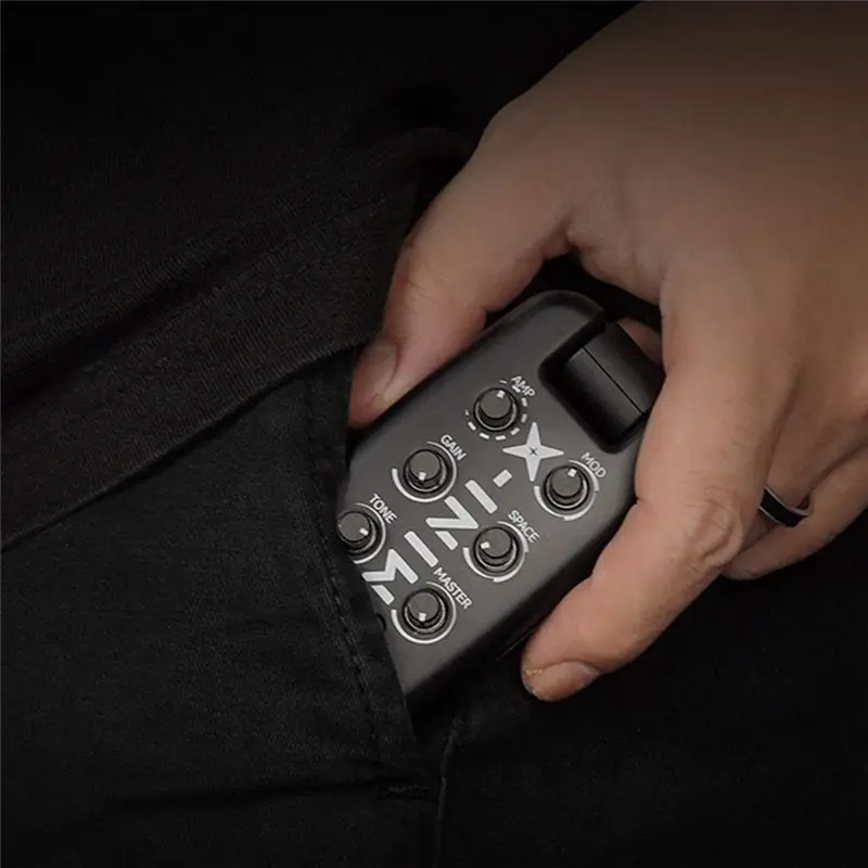 Фото Портативный мини-усилитель для наушников Most-M-VAVE MINI-X с встроенными эффектами задержки и реверберации для электрогитары и бас-гитары №3