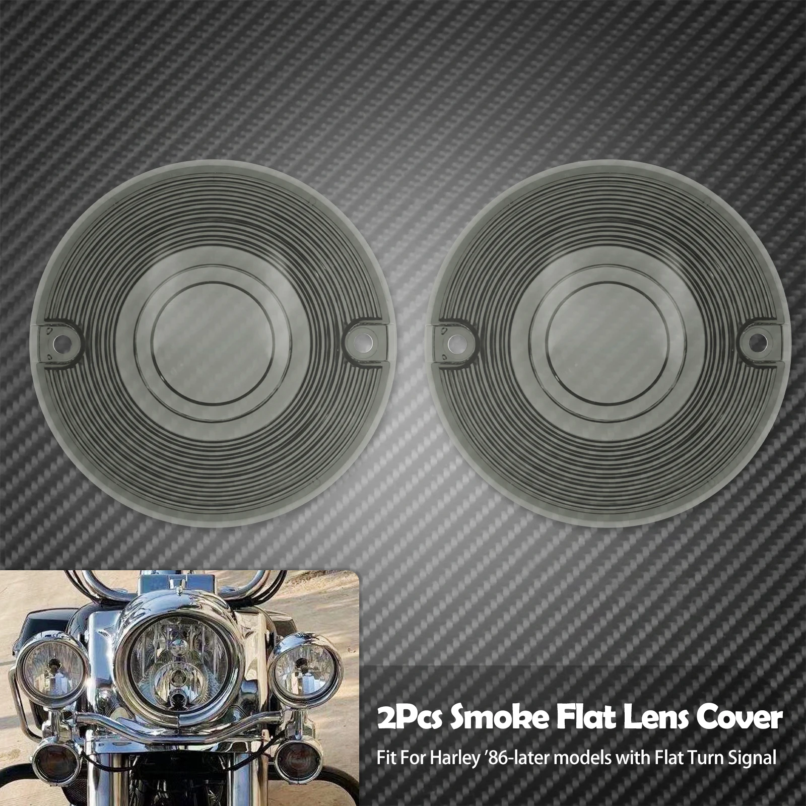 Мотоциклетный указатель поворота, 2 шт., крышка объектива, дымчатый/прозрачный/красный/оранжевый для Harley Touring Softail Electra Glide Heritage