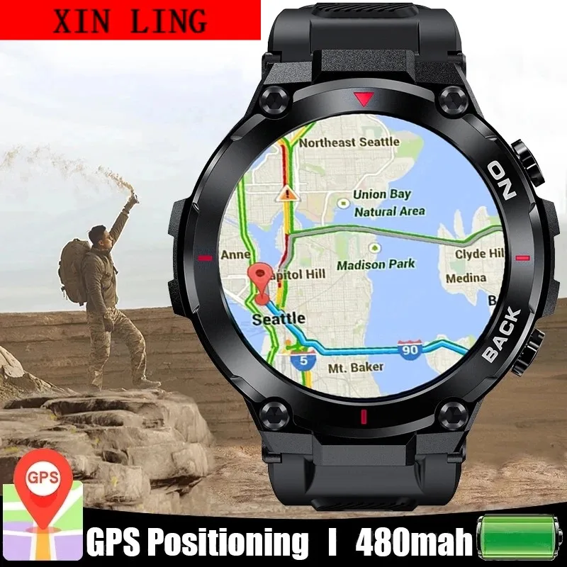 2023 Смарт-часы с GPS-навигацией для спорта на открытом воздухе водонепроницаемые мужские часы для фитнеса мониторинг уровня кислорода в крови Смарт-часы для Xiaomi