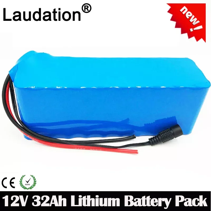 

100%NEW 12V32AH Rechargeable Battery DC 12.6V 18650 Li-ion bateria for Hunting Xenon Fishing Lamp Outdoor Light Source Laudation