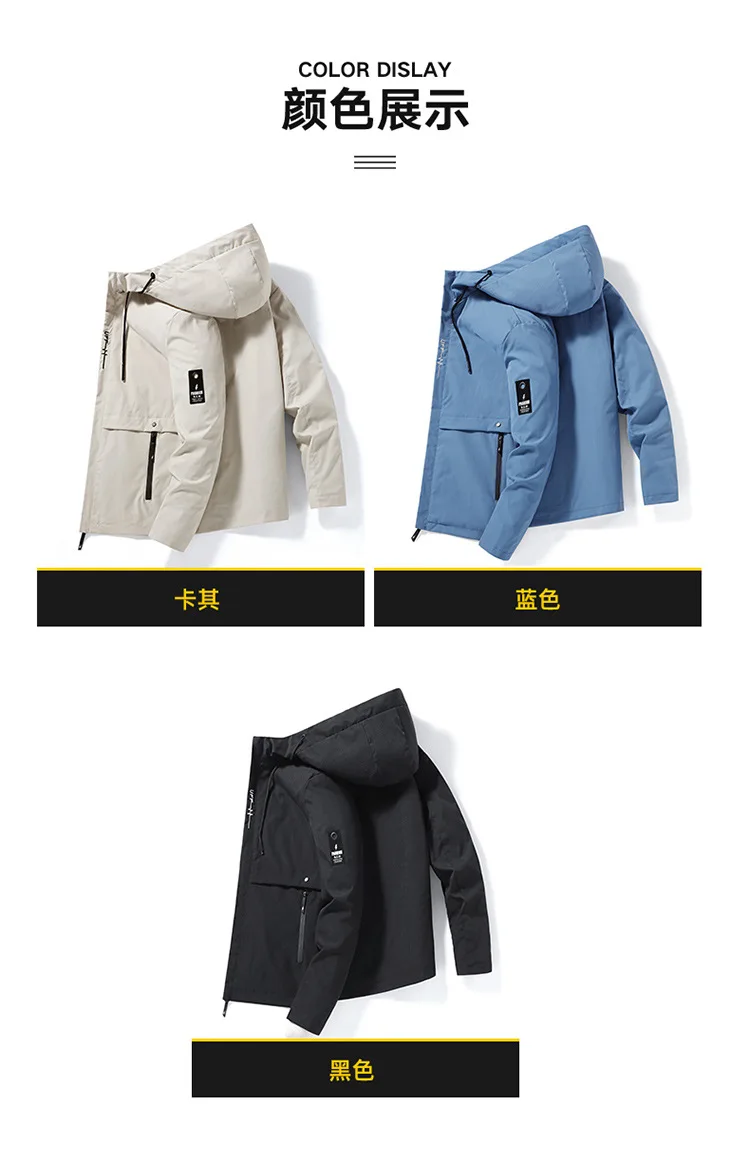 Golf Jacket Spring and Autumn New Men's Windproof Cycling Zipper Casual Work Jacket Fashion Outdoor Adventure Tops Jacket