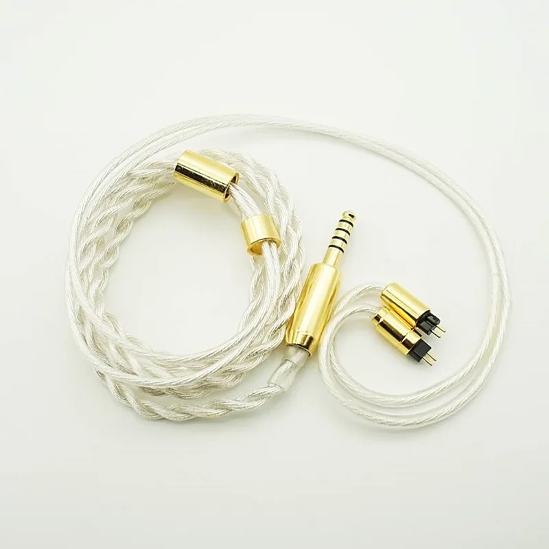 

Tansio Mirai Sand/Akiba 2-контактный 0,78 мм 2-жильный однокристальный медный посеребренный Hi-Fi кабель для наушников