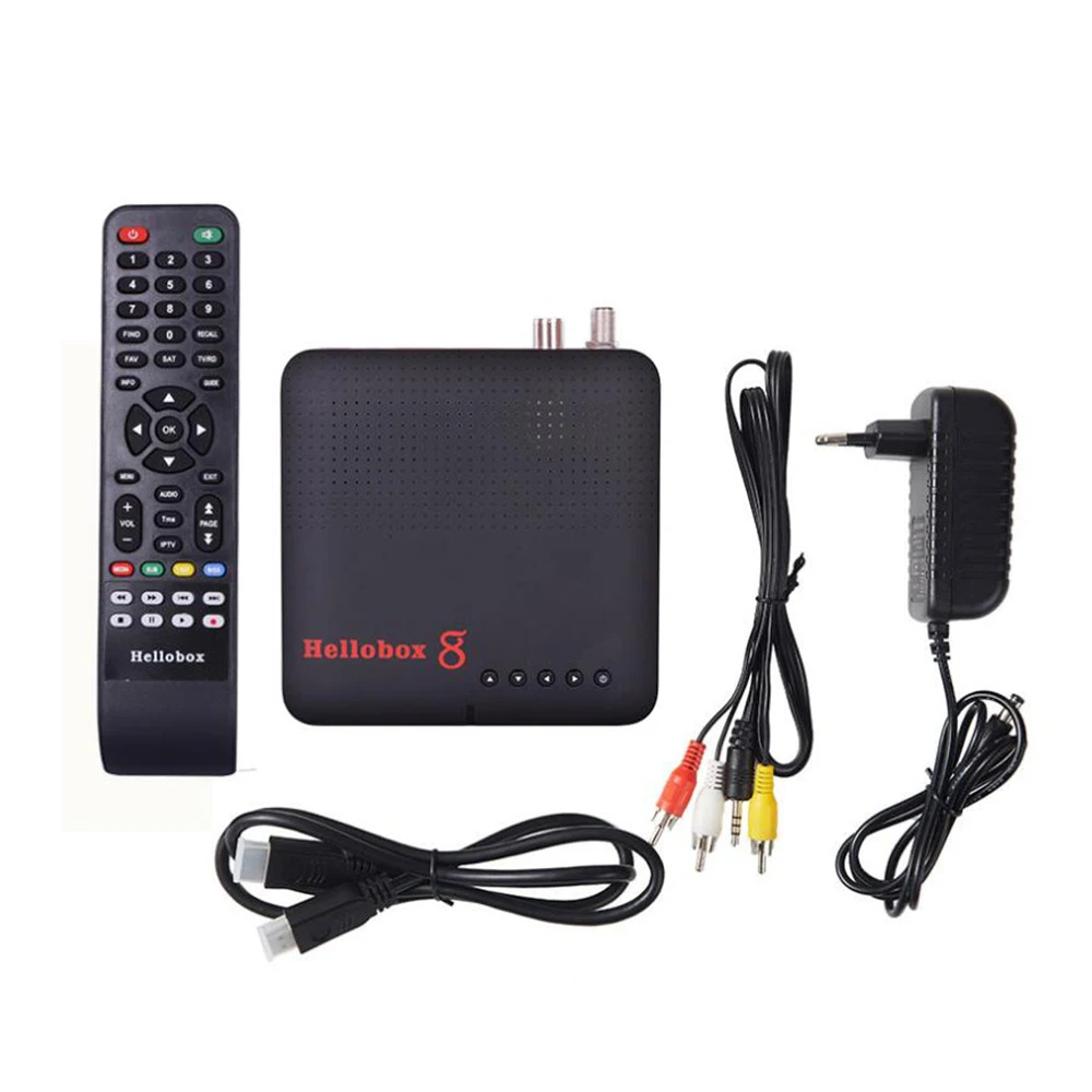 [2 шт.] H.265 ТВ приемник Combo DVB T2 S2 Hellobox 8 CS телеприставка Поддержка RJ45 WiFi HEVC PowerVu Biss TV Box