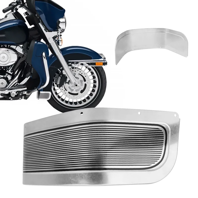 

Motorcycle Front Fender Skirt Trim Protector Cover For Harley Touring Road King Ultra Limited Electra Glide FLHR FLHX 2014-2020