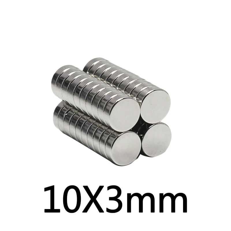 

10~50pcs Permanent NdFeB Super Strong Powerful Magnets 10x3 mm N35 Round Magnets 10x3mm Neodymium Magnet Dia 10*3 mm Circular10