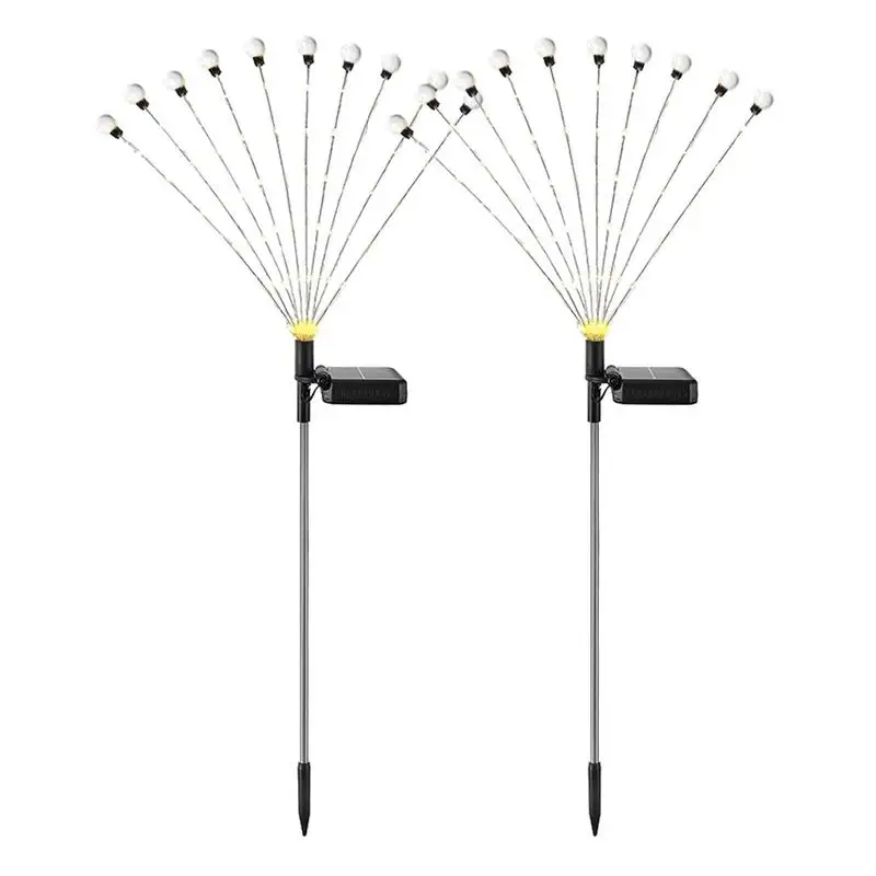 

Уличные декоративные фонари на солнечной батарее для дорожек, водонепроницаемые фонари на солнечной батарее для сада, патио, газона, 2 шт.