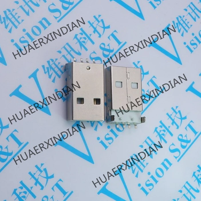 

10PCS 2.0 a Male Patch USB Male Connector Type a Port 180 Degrees White Glue LCP Temperature Resistance