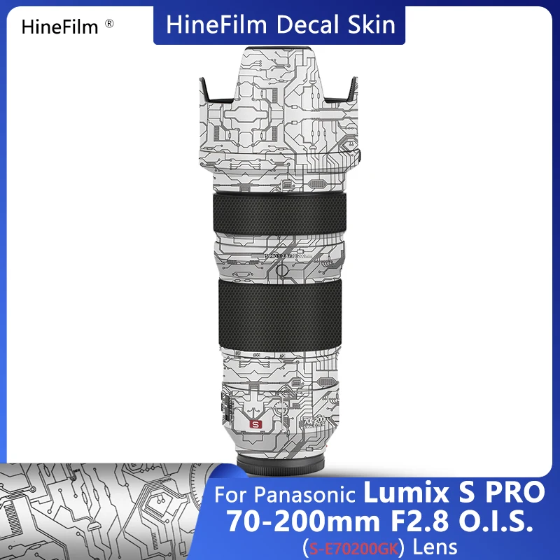 Hinefilm Skin для Lumix S Pro 70200 F2.8 Наклейка на объектив Panasonic 70-200 мм Обёрточная крышка 70 200