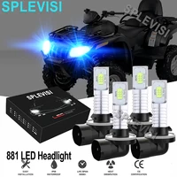 4x 140W 8000K Ice Blue  LED Headlight Bulbs Kit  For ARCTIC CAT PROWLER 1000 HDX 500 700