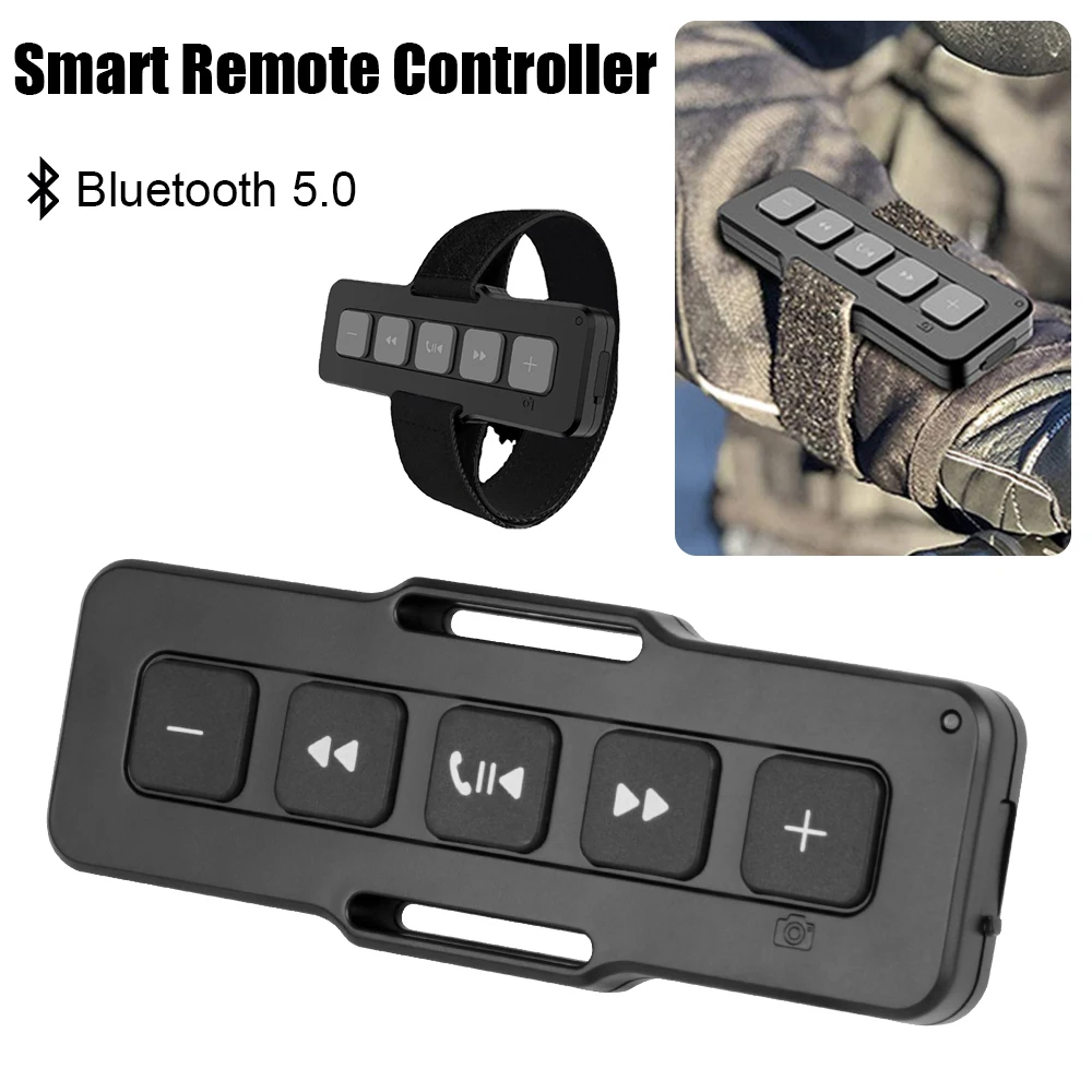 

Music Playback Hands-free Calls For Car Outdoor Sports Bluetooth 5.0 Motorcycle Remote Controller Bike Handlebar Media Control