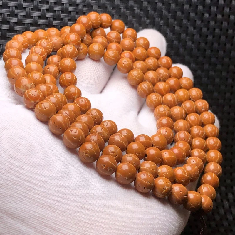 Непал чешуя дракона текстура маленький Кинг-Конг браслет из семян дерева 108 шт. 55