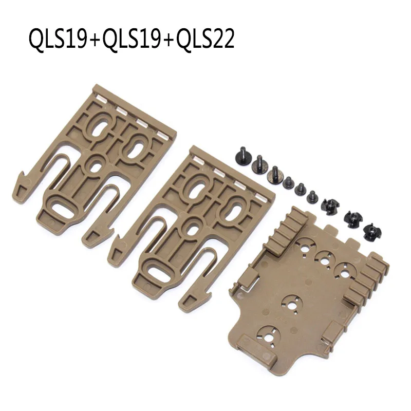 

Tactical Quick Locking System Kit QLS 19 22 Gun Holster Adapter Quick Release Plate with Matching Screws Hunting Accessories