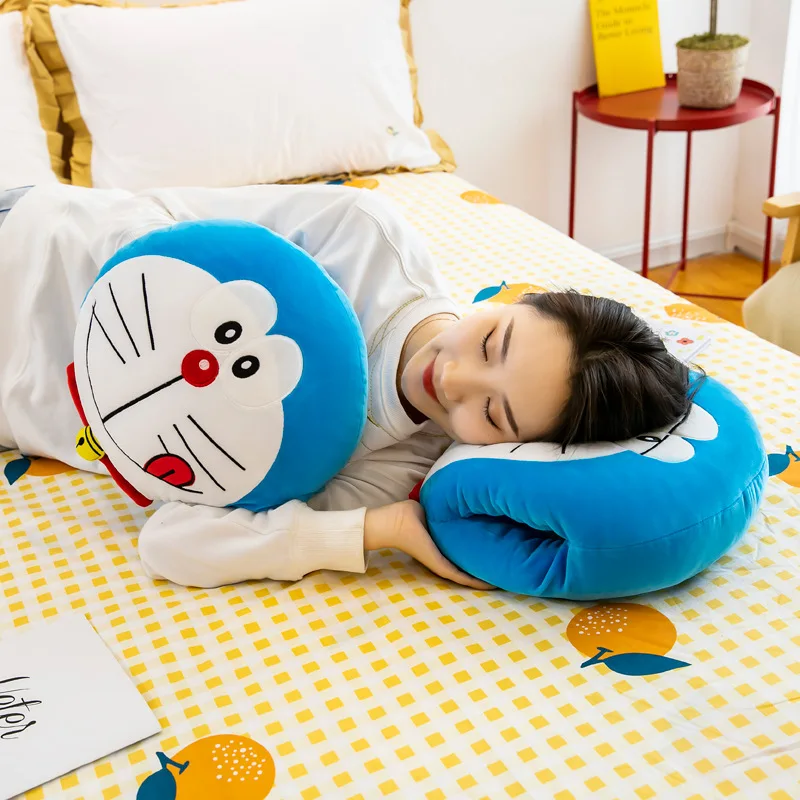 

Мультяшная плюшевая игрушка Doraemon, Высококачественная милая кукла аниме, мягкая плюшевая подушка в виде животного, подушка, Детская Спящая игрушка, Успокаивающая игрушка, подарки