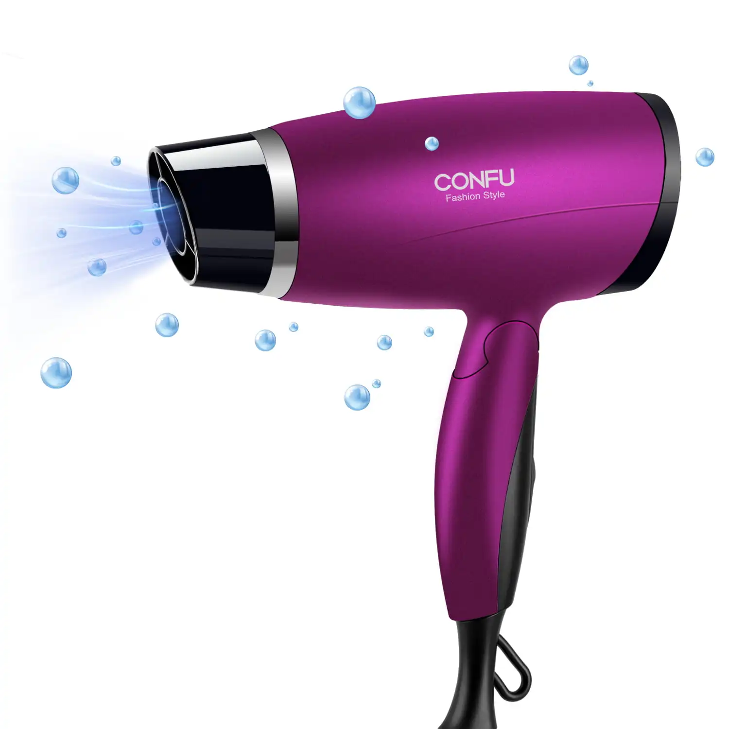 

1600W Travel Hair Dryer with Folding Handle, Low Noise Design