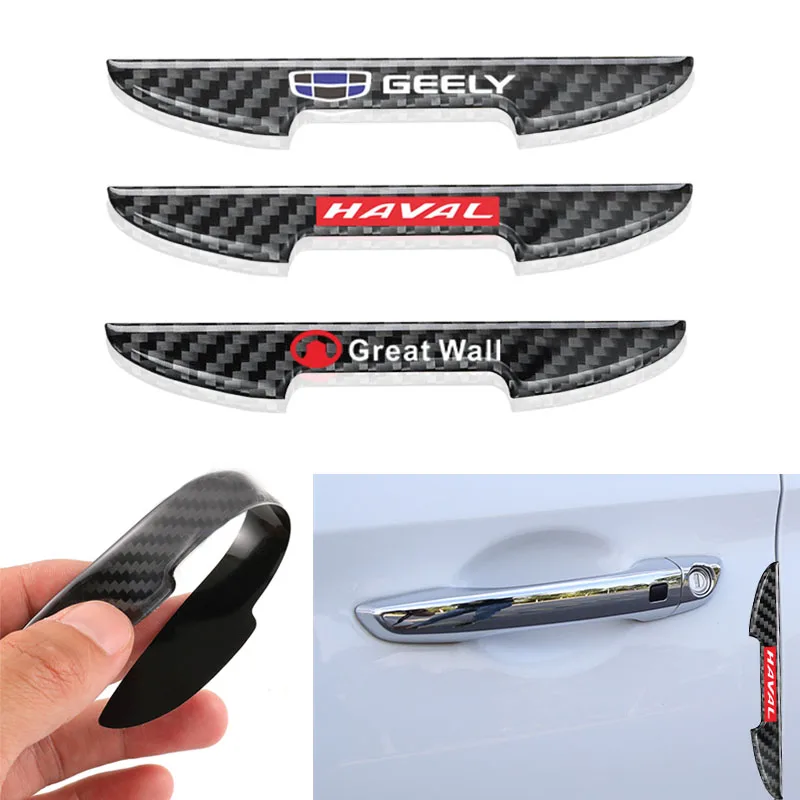 

4 шт. защитные наклейки на края двери автомобиля из углеродного волокна для Lada 2105 Vesta Kalina 2 Xray Cross Niva 4x4 аксессуары для автомобиля