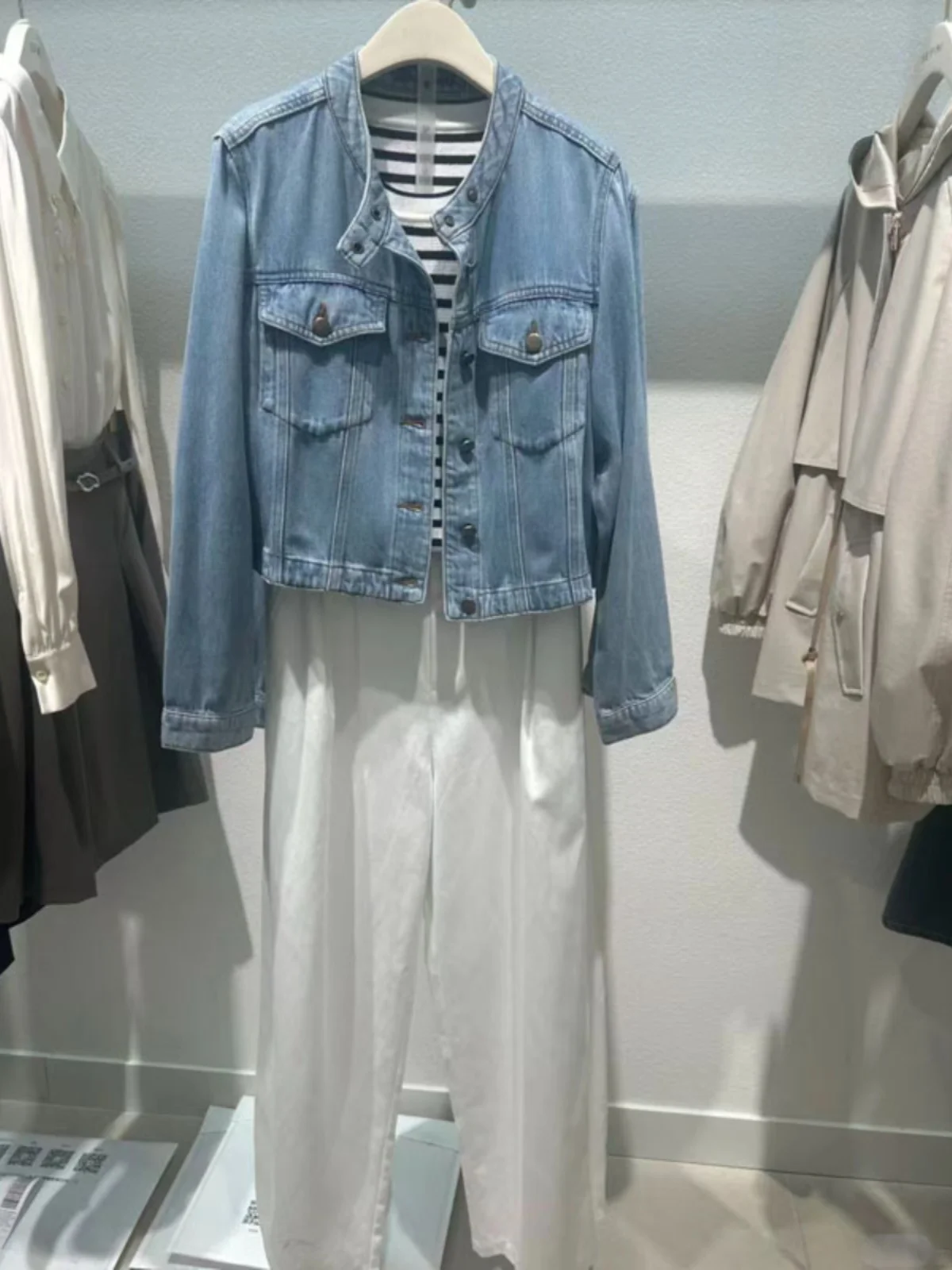 Same Sle with Mall Shifan Li 2023 осенний новый продукт универсальное модное джинсовое