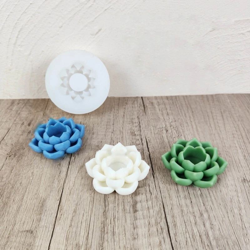 

Силиконовые формы в форме цветка, домашнее искусственное украшение, форма для подсвечника, штукатурка, инструмент для легкой чистки