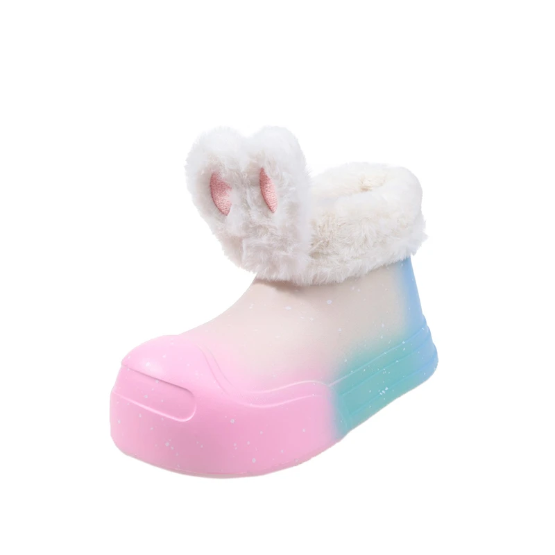 Модная женская обувь новинка 2023 зимние плюшевые женские ботинки милая с героями