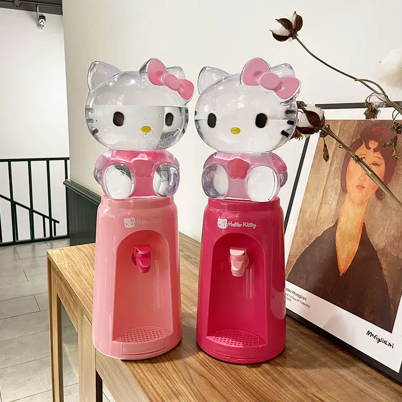 Kawaii Hellow Kitty My Melody Keroppi Sanrio peluche Cartoon Cute Press il Mini piccolo distributore d'acqua Anime Girls giocattoli di compleanno