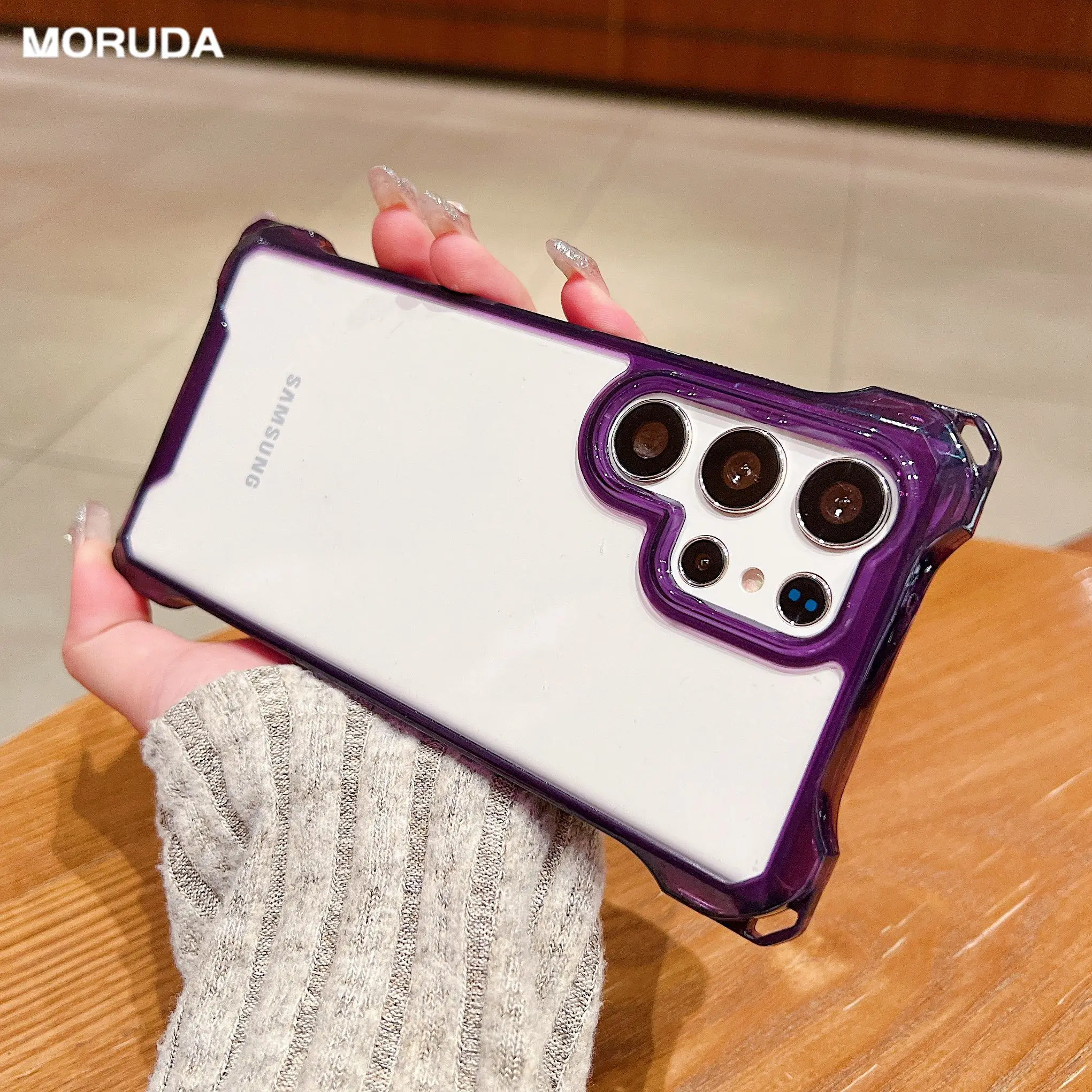 Прозрачный чехол с подушкой безопасности для Samsung Galaxy S23 Ultra S24 ультражесткий A53 A54