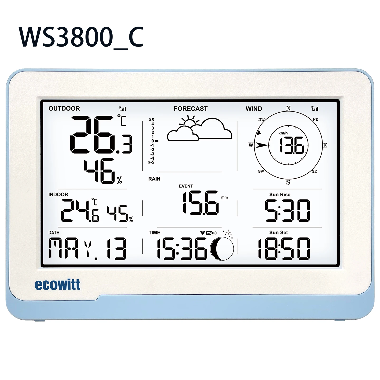 

Метеостанция Ecowitt WS3800_C/WS3820_C 7,5"