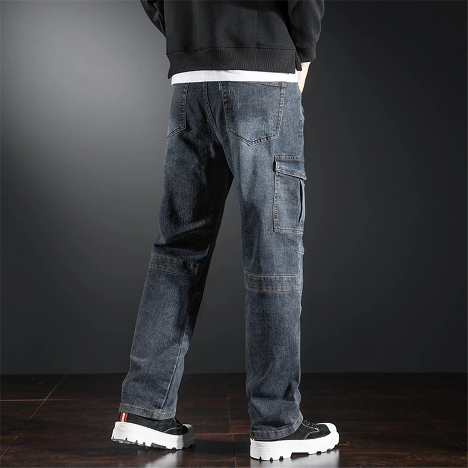 Женские джинсовые брюки мужские прямые джинсы модные повседневные синие