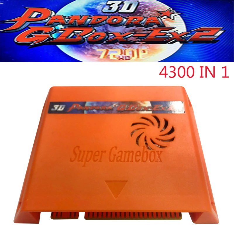 

Новая модель 3D Pandora GBOX-EX2 Super Game 4300 в 1, аркадная игра Jamma PCB 720P VGA + HDMI, видеоигра, USB-контроллер