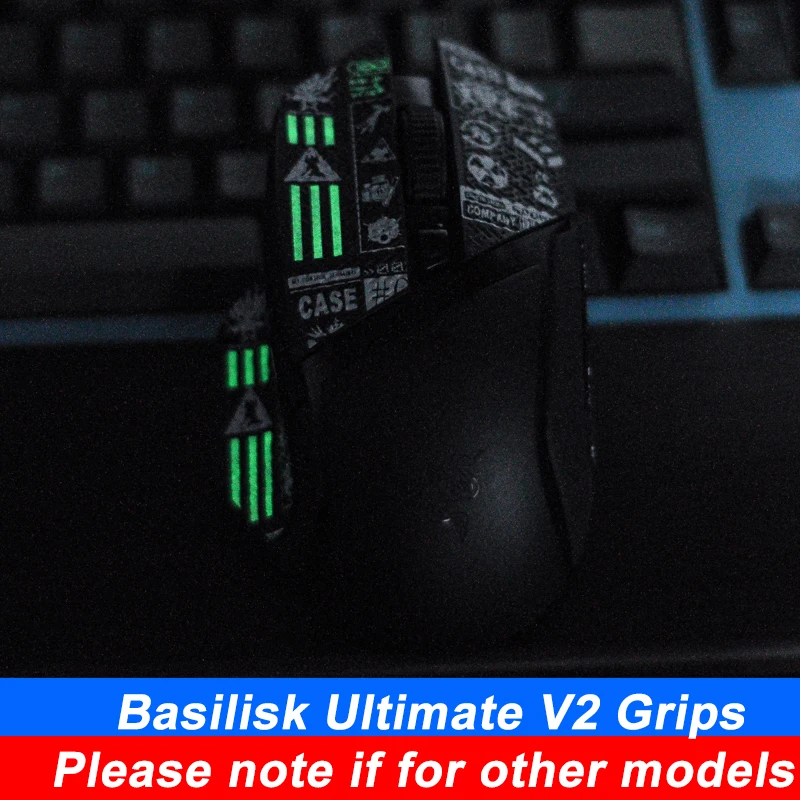 Kup LYB Mouse Taśma Ochronna Do Deskorolki Skate Naklejka Wykonana Ręcznie Antypoślizgowa Jaszczurka Skóra Ssać Pot Dla Razer Basilisk Ultimate V2 Ultra Thin Esport Game